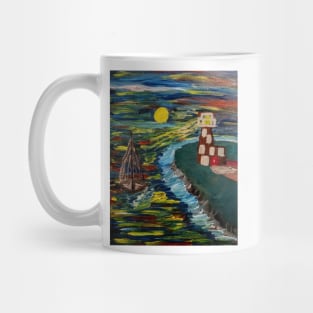 The guiding light from the lighthouse Mug